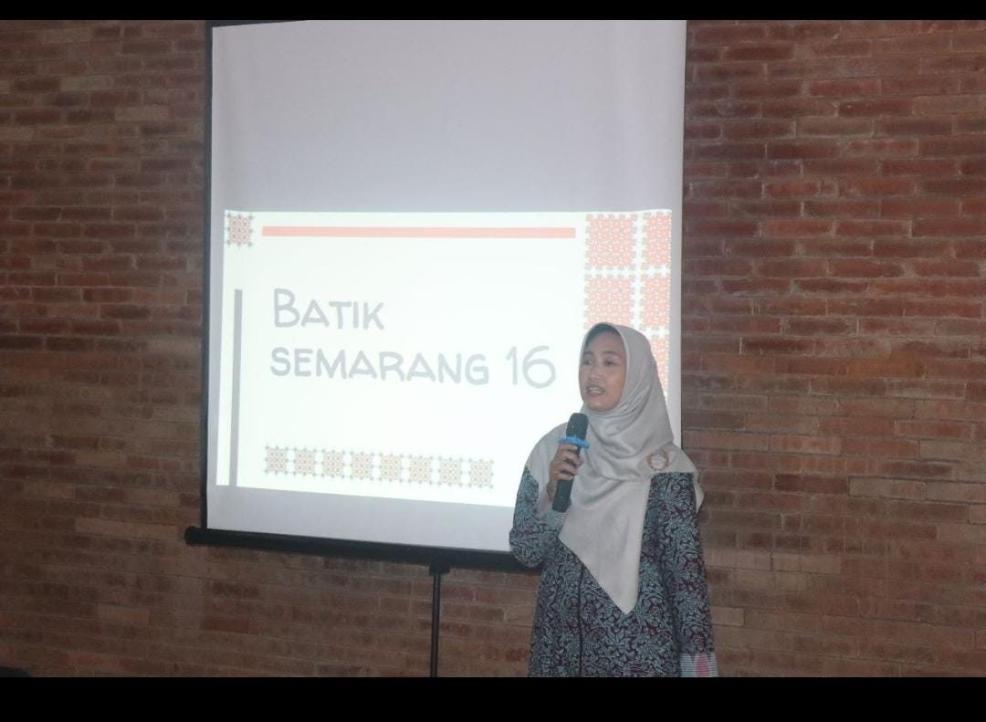 27. Sambutan pembukaan dari pihak Batik Semarang 16 dan penyampaian materi serta sesi tanya jawab